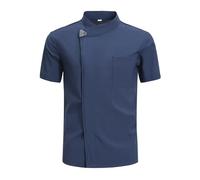 Divisa Ristorante Camicie da cuoco Giacche Uomo Vestiti da cuoco Cucina Vestiti da cuoco Uniforme da ristorante Manica corta Uniforme da cuoco Donna Costume da cameriere Hotel Per Chef Scuola Alberghi