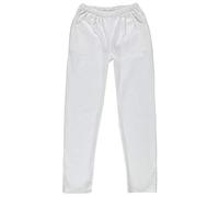 Divisa Sanitaria Donna e Uomo, Uniforme Sanitaria Donna e Uomo, Set Componibile con Casacca e Pantalone, Divise Sanitarie per Oss, Infermiere, Medico, Dentista (PANTALONE BIANCO 100% COTONE, 3XL)