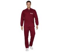 Divisa Sanitaria Donna/Uomo personalizzata manica lunga con cerniera e taschio ricamato incluso - No Stiro (bordeaux, 50)