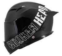 Divisione Black Edition Broken Head Street Con Visiera Nera