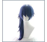 Divisione Rap Battle Hypnosis MIC Dice Arisugawa Parrucca Cosplay 55 cm Resistente al calore Capelli sintetici Parrucca Anime Cos Parrucca da festa blu Dadi Arisugawa