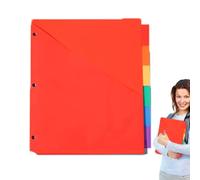 Divisioni pagine, divisori indici - Divisore del raccoglitore della pagina delle pagine Big Tab Insignable - Organizzatore di indici per sezioni facili da infilare per l'uso delle scuole