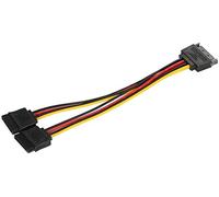 Divisor de alimentación SATA Y Adaptador de cable de alimentación Macho a SATA Divisor de cable Convertidor de enchufe 1 Arrastre 2 Accesorios de disco duroÈ bello e facile da usare.