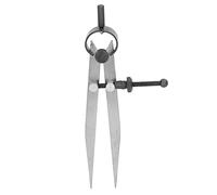 Divisore a lama d'acciaio, compasso in pelle bloccabile e compasso da disegno per misurare il diametro, calibro divisore regolabile con dado a bloccaggio rapido per lavorazione del