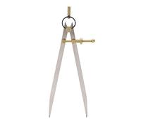 Divisore ala, bussola in pelle in pelle ad ala in acciaio a carbone regolabile bussola in pelle in metallo per disegno in legno (250 mm)