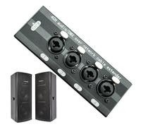 Divisore Box 4 Canali - Forniture Da Ufficio In Lega Di Alluminio Ad Alta Velocità,Scatola Di Trasmissione Ad Alta Velocità RJ45 - Per Scenario Monitor Proiettore Portatile Sala Riunioni Casa Aula