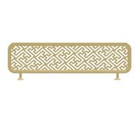 Divisore commerciale dello schermo della divisione del metallo per i ristoranti hotel e bar Pannelli di privacy per gli spazi aperti nero 50x50cm