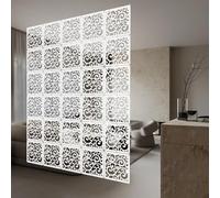 Divisore da appendere, 12 pezzi, 29 * 29cm pannello di sospensione per interni per casa, hotel, ufficio, bianco (12, Pattern B)