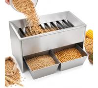 Divisore Di Campioni Per Semi A 12 Fessure, Separatore Per Cereali In Acciaio Inox Con Canali Da 25 Mm, Per Mais, Soia E Semi Grandi, Uso In Laboratorio E Controllo