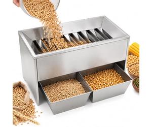 Divisore Di Campioni Per Semi A 12 Fessure, Separatore Per Cereali In Acciaio Inox Con Canali Da 25 Mm, Per Mais, Soia E Semi Grandi, Uso In Laboratorio E Controllo