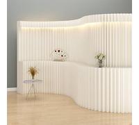 Divisore di carta retrattile con luce a LED pieghevole portatile per uso domestico e ufficio bianco L200*H200cm Divisione Regolabile Parete