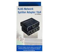 Divisore Di Internet | Adattatore Per Ethernet Ad Alta Velocità Gigabit Da 1 A 4 Porte - Connettore Per Estensione Di Rete | Per Computer Portatile PC TV Box Router Casa Lavoro Ed Azienda