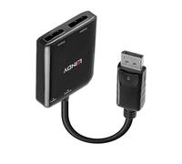 Divisore DisplayPort Lindy 38430 2x DisplayPort 4K USB Nero