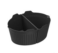 Divisore in silicone per fornelli lenti da 6 8 litri, comodo per cucinare due pasti, facile da pulire