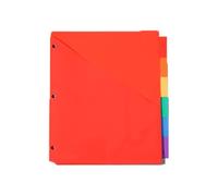 Divisore indice, divisore per raccoglitore, rilegatura ad anelli colorata Big Tab | sezione arcobaleno Index Organizer Anello Notebook Dividing Tasche per il posto di lavoro in classe