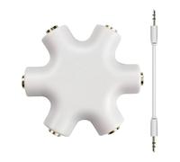 Divisore jack stereo - Convertitore Sound-Link per gadget | Connettore da 3,5 mm con due porte e vestibilità flessibile, strumento audio di alta qualità, connettore facile da trasportare e uscita