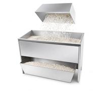 Divisore per campioni di semi in acciaio inox, 3 tramogge | Divisore per cereali a 16/12 griglie, miscelazione uniforme e separazione precisa per analisi di laboratorio(12 grids)