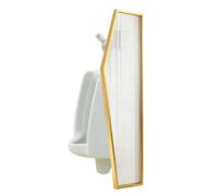 Divisore per orinatoio da parete, per servizi igienici da uomo, prolunga la privacy, deflettore per centri commerciali e bagni pubblici (oro A, 35 x 90 cm)