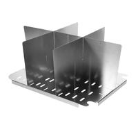 Divisore per Pentola Oden a 6 Scomparti in Acciaio Inox | Pannello Spesso, Separa i Cibi senza Mescolare Sapori, per Pentola a Induzione, Casa e Ristorante