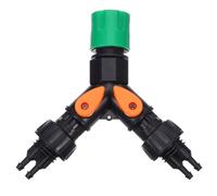 Divisore per tubo da giardino: adattatore a Y a 4 vie con valvola di