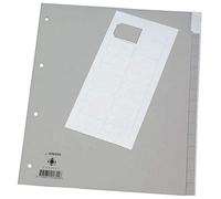 Divisore personalizzabile Q-Connect grigio 24,5x29,7 cm ppl 12 pagine KF01854