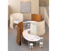 Divisore portatile pieghevole per casa, ufficio, negozio di abbigliamento, mostre, live streaming, bianco, 120 x 18 x 600 cm