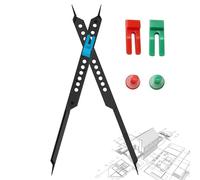 Divisore Proporzionale - Strumento Di Precisione Da 10 Pollici Per Disegno E Disegno, Strumento Di A Rapporto Regolabile Con Dado Di Blocco Zero Scorrimento | Per La Messa