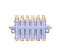 Divisore volumetrico della valvola del separatore dell'olio grasso per il sistema di lubrificazione centralizzato, costruzione in ottone in lega di zinco, posizione dell'olio 2 ~ 10 facoltativa per