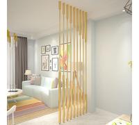 Divisori a colonna per pareti divisorie, 5/8 pezzi, divisorio per la privacy per ufficio domestico, paravento indipendente dal pavimento al soffitto con piedino regolabile(8pcs-C,270cm/106in/8.9ft)