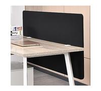 Divisori acustici da scrivania, pannelli insonorizzati per la privacy, 100 x 60 cm, 2 unità, colore nero, riduzione del rumore per cubicoli e spazi di lavoro, divisori