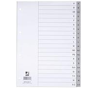 Divisori alfabetici Q-Connect A-Z 22,5x29,7 cm grigio 20 pagine KF01817