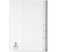 Divisori alfabetici Q-Connect A-Z 22,5x29,7 cm grigio 24 pagine KF01818