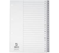 Divisori alfabetici Q-Connect A-Z 22,5x29,7 cm grigio 24 pagine KF01818