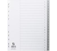 Divisori alfabetici Q-Connect A-Z 24,5x29,7 cm grigio 20 pagine KF01844
