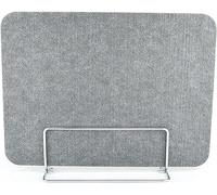 Divisori da scrivania grigi per la privacy, per la riduzione del rumore e la distrazione visiva, 40 x 60 cm, perfetti per spazi di lavoro e uffici domestici, set da 2