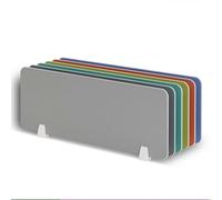 Divisori da scrivania per aule - Pannelli privacy 120 x 30 cm con 2 protezioni arancioni per la riduzione del rumore per un'efficace separazione dello spazio e migliorare la messa a fuoco