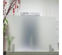 Divisori da scrivania satinati, traslucidi, per postazioni di lavoro da ufficio, 2 pezzi (lunghezza 55 cm x altezza 80 cm), disponibili in 40-120 cm, ideali per spazi collaborativi