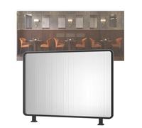 Divisori decorativi in metallo per aree da pranzo indipendenti pannelli traslucidi per la privacy per ristoranti e uffici nero 70 x 100 cm elegante separatore di spazio