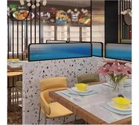 Divisori di vetro a strisce per le divisioni decorative elevate del controsoffitto delle zone pranzo per i ristoranti 11,8x43" soluzioni spaziali eleganti e funzionali blu