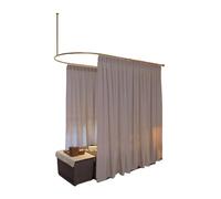 Divisori For Ambienti Da Parete,Divisoria For Salone Di Bellezza, Asta Di Supporto Lunga A Forma Di U, Schermo For La Privacy Che Trasmette La Luce(Color3,Width-100cm)