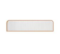 Divisori in acciaio inox per aree da pranzo, divisorio in vetro temperato, piano di lavoro a mezza parete, recinzione bassa divisoria per ufficio, ristorante, hotel (colore: oro-B, dimensioni: A-100 x