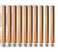 Divisori in legno da pavimento a soffitto, confezione da 10 pezzi, divisorio decorativo moderno da parete per ufficio, scale, loft e portico, pannelli alti 70 cm