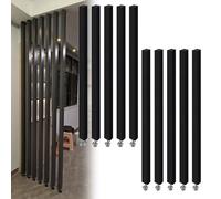 Divisori in legno personalizzabili, separatori neri dal pavimento al soffitto, per ingresso e corridoio, 10 pezzi, altezza 180 cm, perfetti per la privacy di casa e ufficio