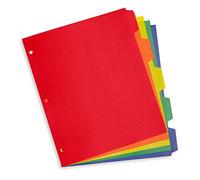 Divisori in plastica assortiti, 5 linguette, 3 set