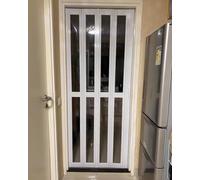Divisori interni per porte pieghevoli, porta a fisarmonica con hardware per lavanderia, porta, armadio, schermo arrotolabile in PVC e acrilico personalizzabile