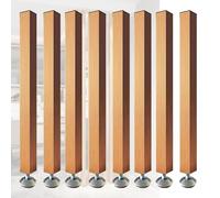 Divisori moderni in legno, confezione da 8 pezzi, da pavimento a soffitto, per ufficio, scale, loft e portico, pannelli decorativi per soggiorno alti 0,8 m