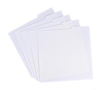 Divisori per album, 5 pezzi, con linguette per dischi in vinile, CD, DVD, libreria, classificazione, protezioni trasparenti, 31,8 cm