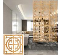 Divisori per Ambienti sospesi, Confezione da 25 Pannelli divisori per Ambienti sospesi - Schermo Decorativo in Legno e plastica per la Privacy di Camera da Letto, Ufficio, Soggiorno e arreda
