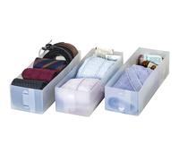 Divisori per cassetti Domopak Living 10,5 cm x 30 cm x 8 cm 3 pz Trasparente