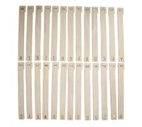 Divisori Per Dischi Alfabetici - Separatore Per Dischi In Legno 36x5 Cm | Divisori Per Dischii In Vinile Facili Da Applicare | Supporti Per Scaffali Per Libri accessorii Album Multimediali Scaffale